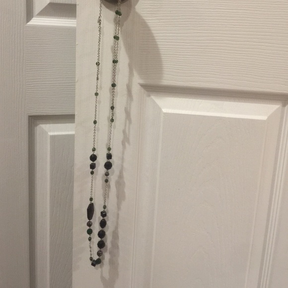 Black, Green, Silver Lia Sophia necklace. NWT