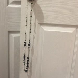 Black, Green, Silver Lia Sophia necklace. NWT