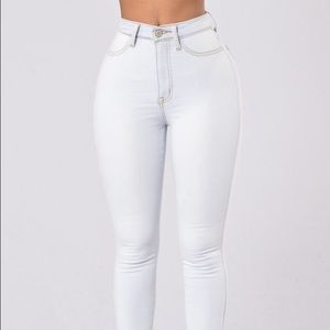 Light wash fashion nova jeans