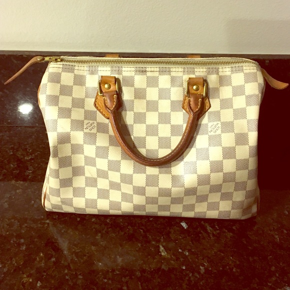 Authentic Louis Vuitton Damier Azur  Speedy 30 - Picture 1 of 4