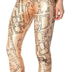 Harry Potter Maurders Map leggings