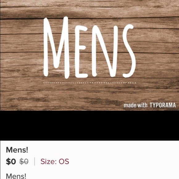 Men's and big boys - Picture 1 of 1