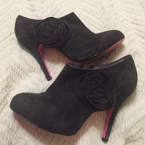 Betsey Johnson heeled booties.