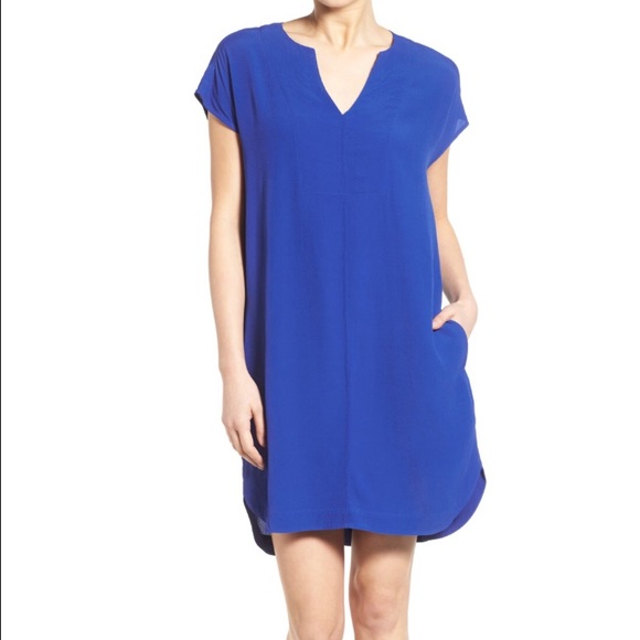 Electric blue madewell tunic dress
