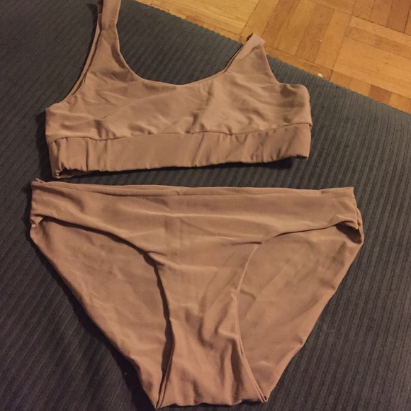 Nude bathing suit