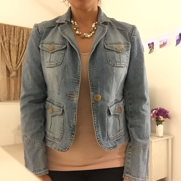 NY&C Form-fitting Jean Jacket Size 2