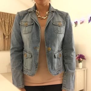 NY&C Form-fitting Jean Jacket Size 2