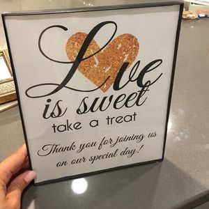 8x10 wedding sign