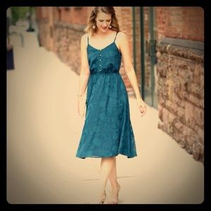 Lauren Conrad Teal Dress