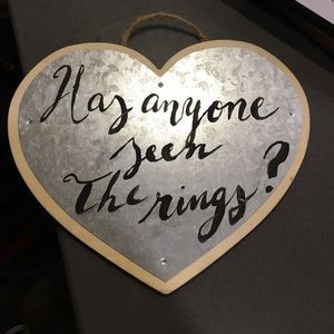 Ring bearer sign
