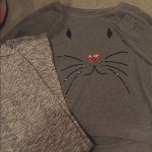 Abercrombie Kitty Sweatshirt and sweatpants