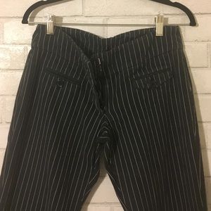 Pinstripe flared pants