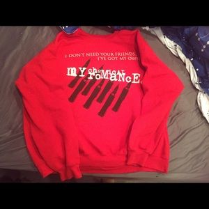 Red my chemical romance sweater