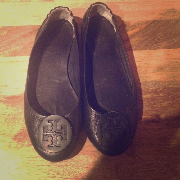 Tory Burch Shoes - Tory Burch Minnie Travel Ballet Flat W/Logo Black