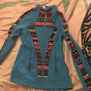 Ivivva blue designed size 10 girls jacket
