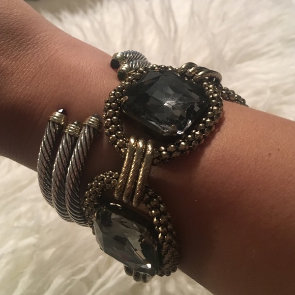 Bronze Rhinestone Bracelet - Picture 3 of 4