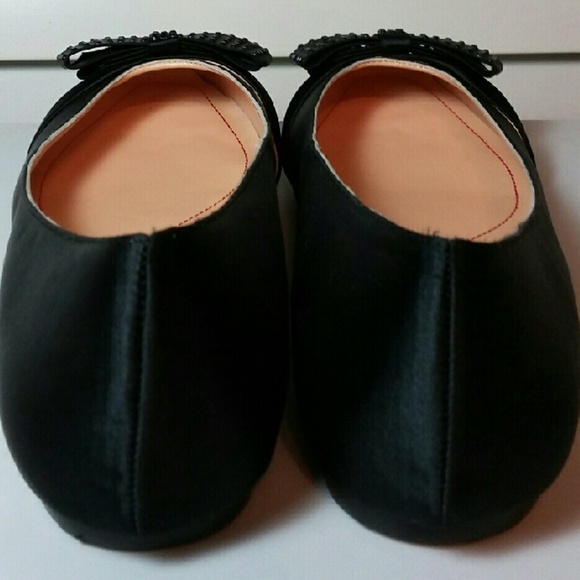 New! Pour La Victoire black satin flats size 7.5 - Picture 3 of 4