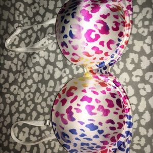 Rainbow cheetah print Victoria secret bra