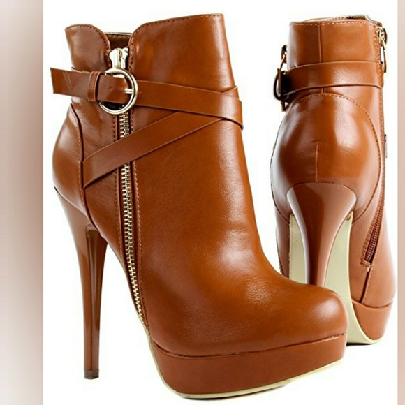 💗LAST PAIR💗 Botties High Heel Cammel - Picture 5 of 7