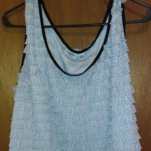 White with Black Polka Dot Top