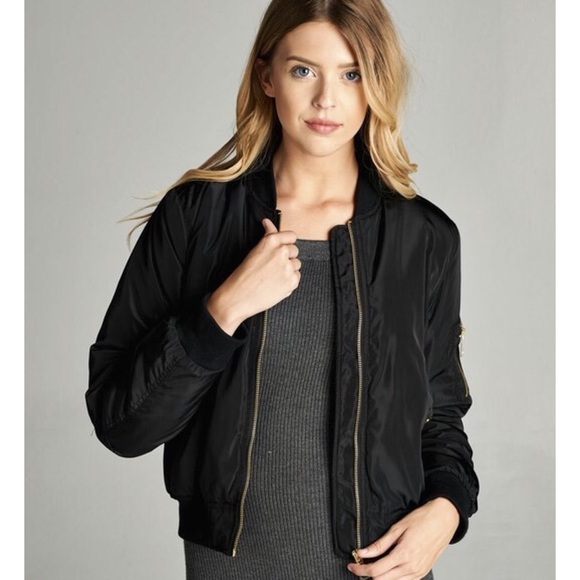 Host Pick✨ Plus Size Bomber Jacket - Picture 3 of 4