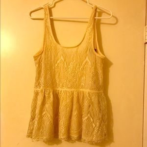 Lace tank top