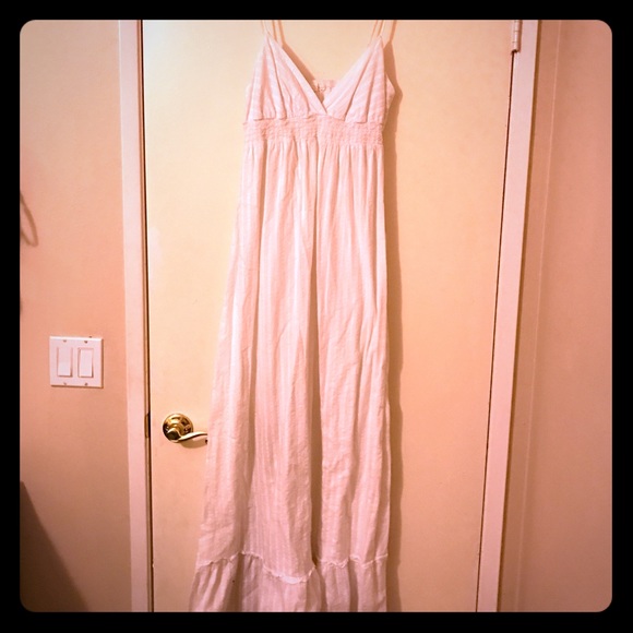 White maxi sundress