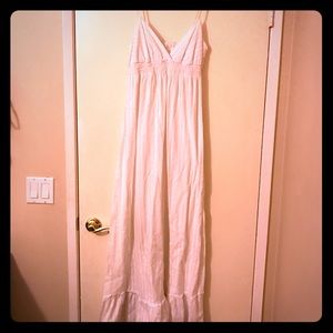 White maxi sundress