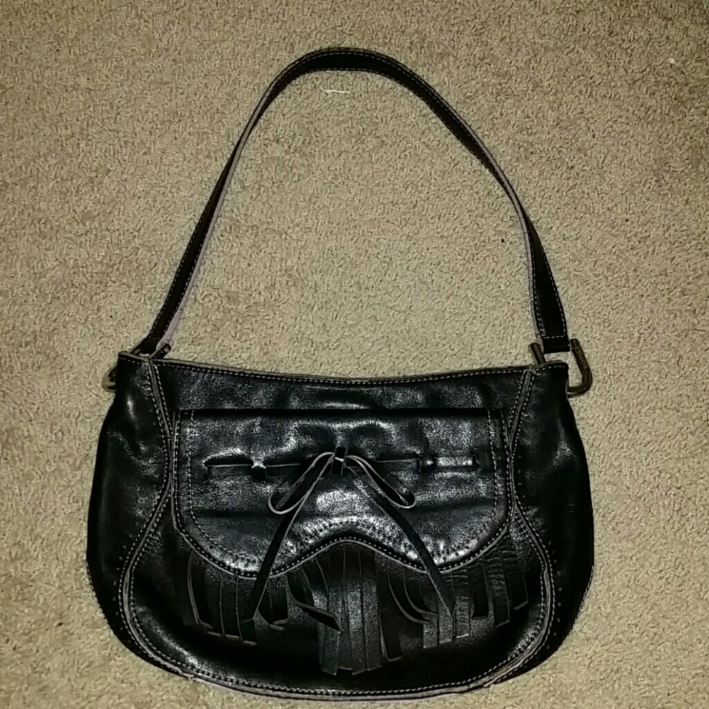 Genuine Leather Fringe BCBG Hobo MAGNET