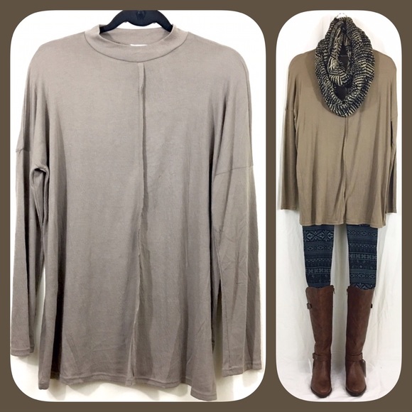 Mocha Tunic Top - Picture 3 of 3