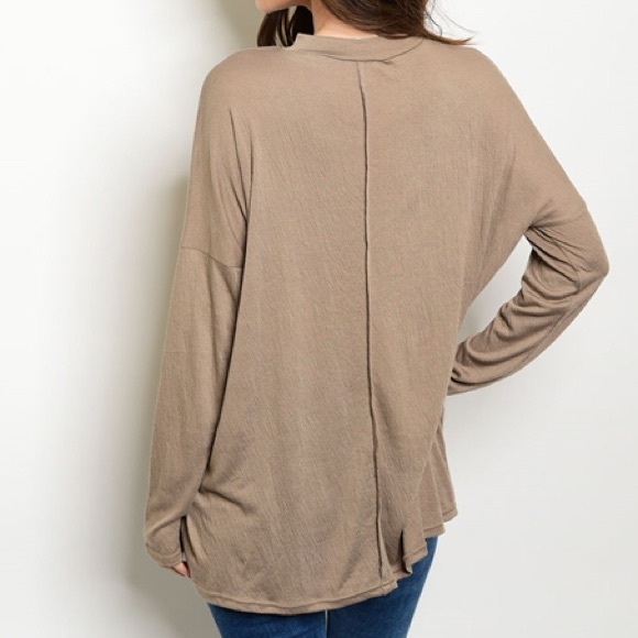 Mocha Tunic Top - Picture 2 of 3