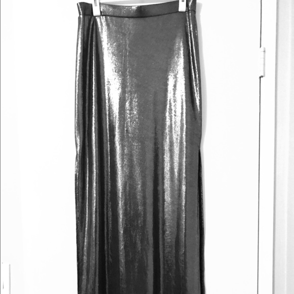 Shiny Maxi Skirt