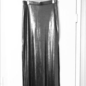 Shiny Maxi Skirt