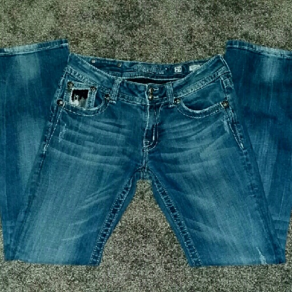 Miss Me Boot cut jeans size 29 with sequin detail - Picture 2 of 4
