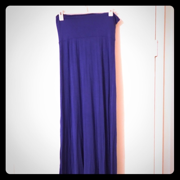 Blue Maxi Skirt