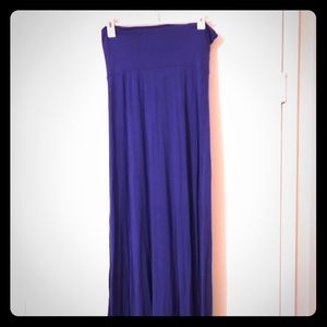 Blue Maxi Skirt