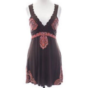 Free people boho dress with cross strap detail