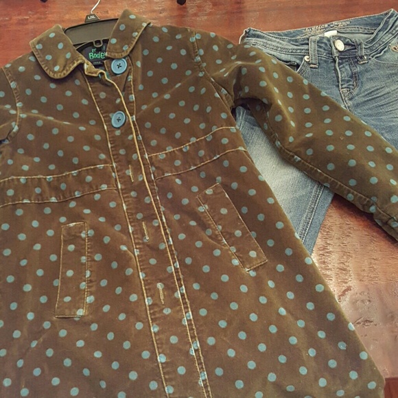 Girls Boden and justice jacket and jeans