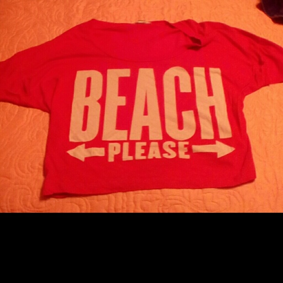 BEACH PLEASE Crop Top