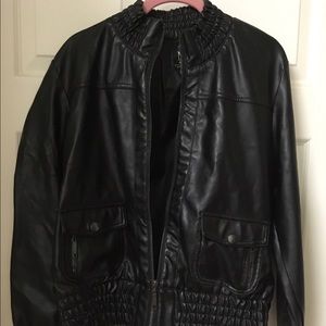 Synthetic Leather Jacket