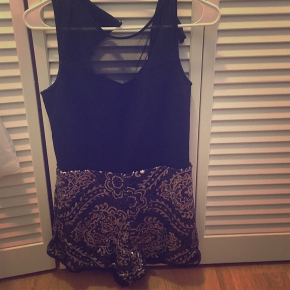 Black short onesie