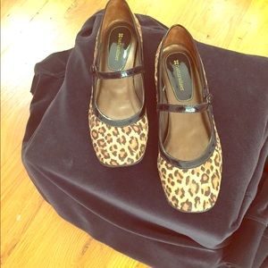 Leopard print flats