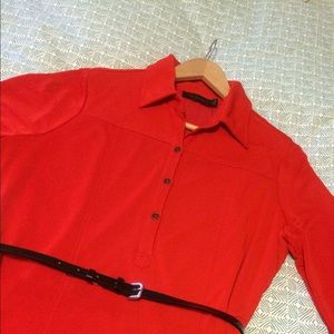 NWT The Limited Orange Shirtdress