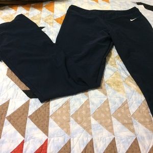 Nike DRI-FIT yoga pants wide leg size M Navy Blue.