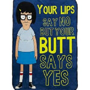 Bobs Burgers Tina Fleece blanket New