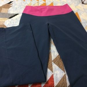 Nike DRI-FIT grey and pink yoga pants size M.