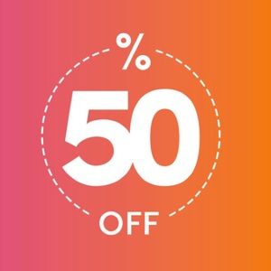 BUY 1 ITEM, GET THE 2ND 50% OFF!!