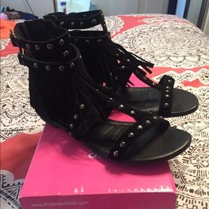 Fringe Sandals