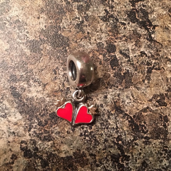 Pandora two hearts charm