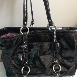 Patent Leather Coach Bag